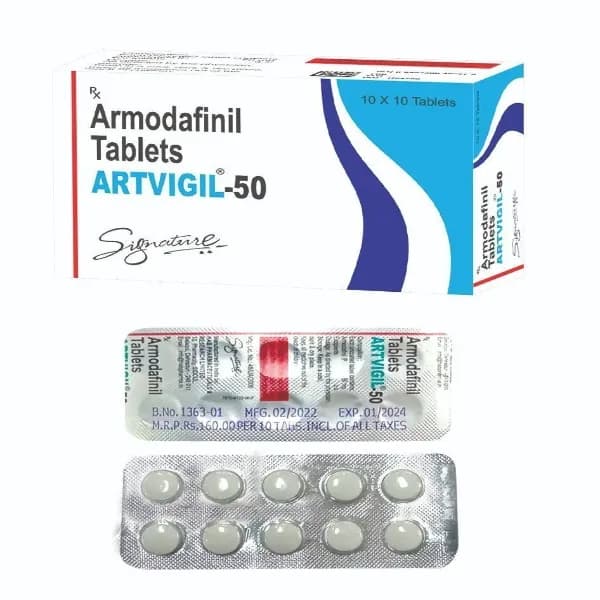 Artvigil 50 Mg - Armodafinil Tablet
