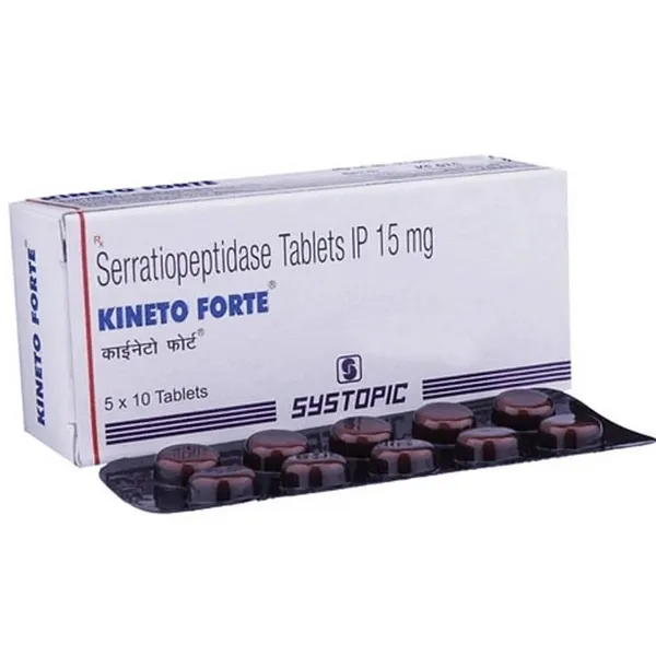 Kineto Forte 15mg Tablet - Serratiopeptidase
