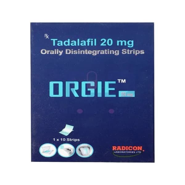 Orgie 20mg - Orally Disintegrating Strips Tadalafil