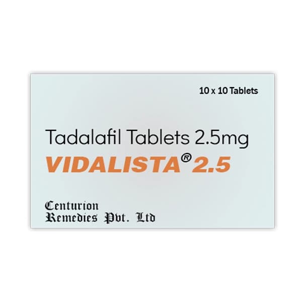 Vidalista 2.5 - Tadalafil 2.5mg