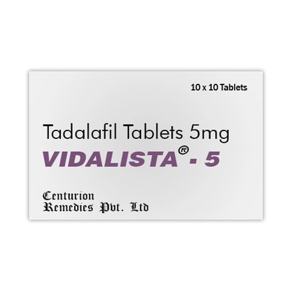 Vidalista 5mg - Tadalafil 5mg