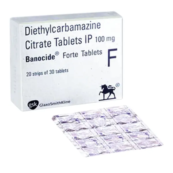 Banocide Forte 100mg - Diethylcarbamazine Tablet in AUS